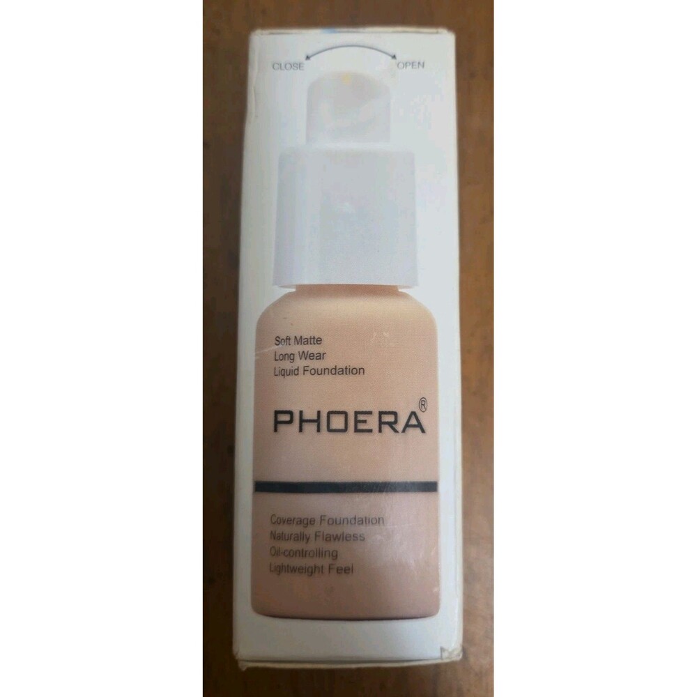 PHOERA® Soft Matte Full Coverage Liquid Foundation Concealer Longlasting Makeup